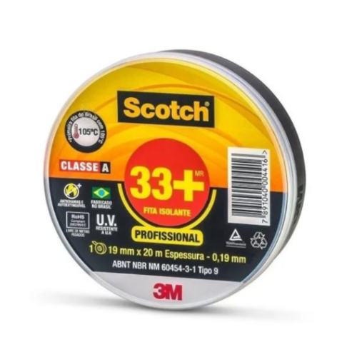 Fita Isolante Scotch de 19mm x 20m 3M SCOTH